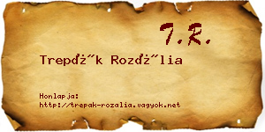 Trepák Rozália névjegykártya
